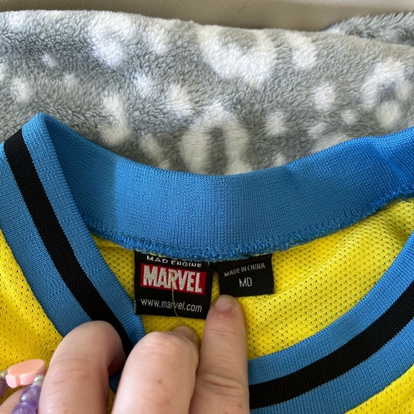 NWOT Mad Engine Marvel X Men Howelett Jersey size Medium - Picture 2 of 3